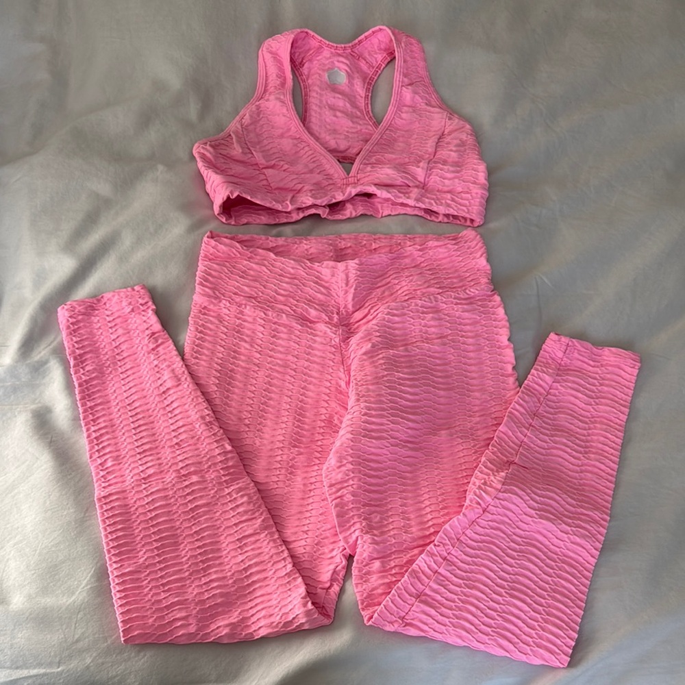 Booty by Brabants Pink Leggings and Top Set